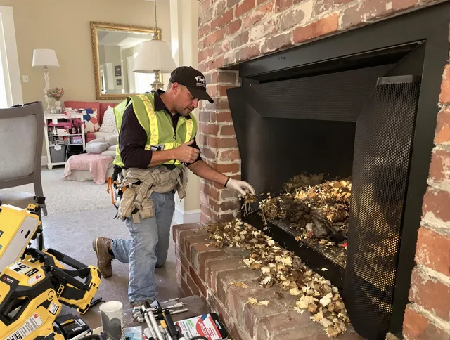 Safe screening installation by Palm Bay Chimney Sweep in Palm Bay, FL