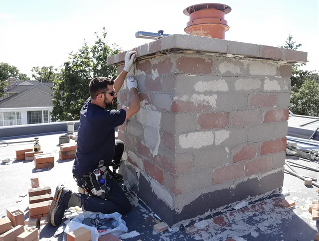 Advanced chimney repair process by Palm Bay Chimney Sweep in Palm Bay, FL
