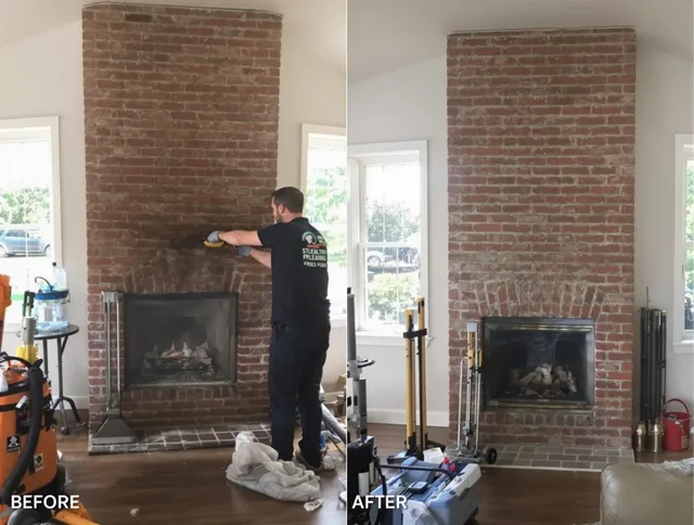 Finished chimney sweeping service by Palm Bay Chimney Sweep in Palm Bay, FL
