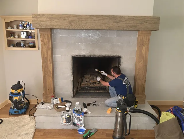 Detailed creosote removal process by Palm Bay Chimney Sweep in Palm Bay, FL