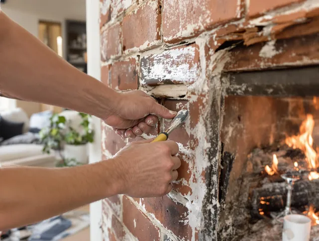 Routine fireplace repair by Palm Bay Chimney Sweep in Palm Bay, FL